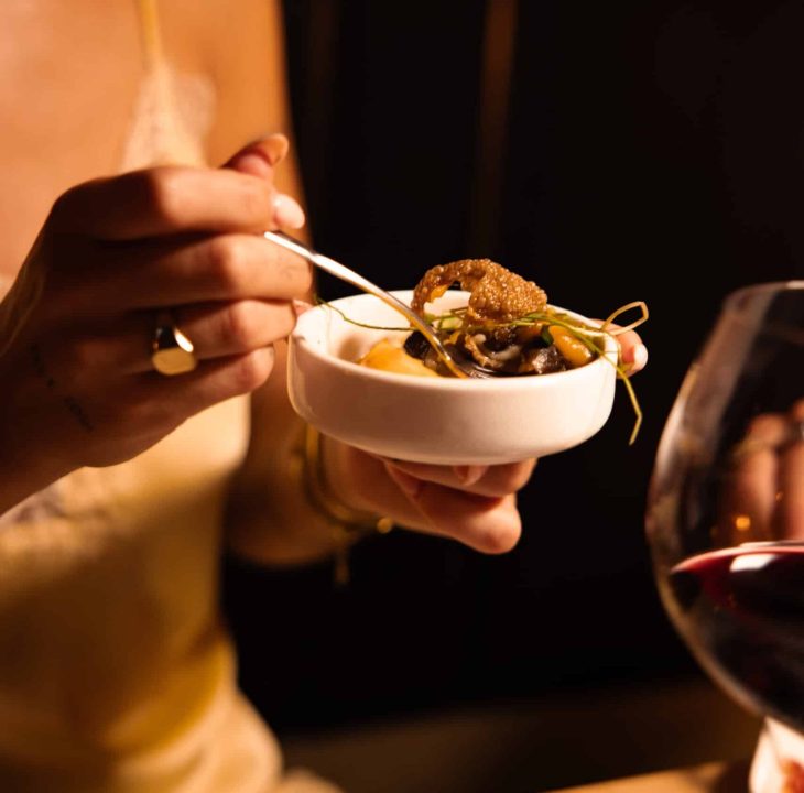 Fine dining gerechtje wijnbar JEAN mediterraans eten